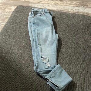 Hollister 3S Light Blue Distressed Women's Jeans